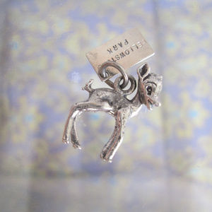Bell Sterling Silver Charm FAWN Vintage Baby Deer